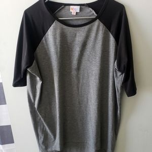XS Lularoe Gray and Black Tunic